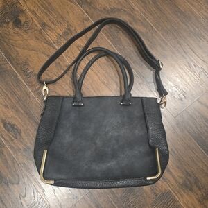 Black Crossbody Tote Purse